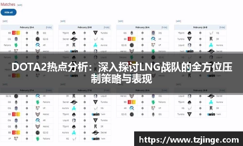 DOTA2热点分析：深入探讨LNG战队的全方位压制策略与表现